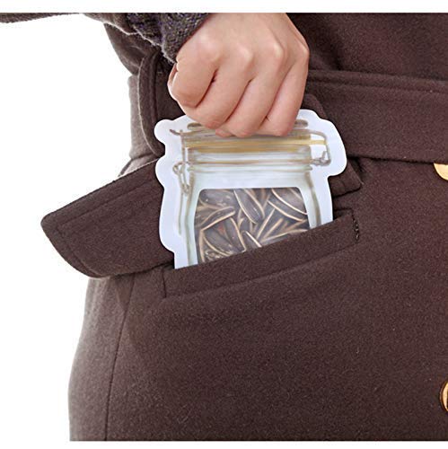 0855 Plastics Transparent Jar Shaped Stand-up Pouch With Zipper DeoDap 0855 Plastics Transparent Jar Shaped Stand-up Pouch With Zipper DeoDap
